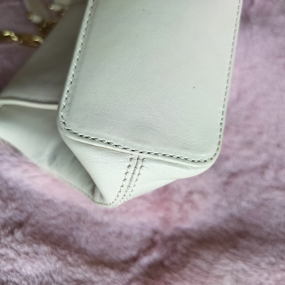 Vintage Paloma Picasso Cream Leather Shoulder Bag - Picture 8 of 9